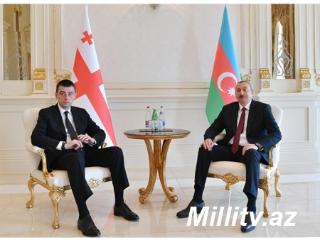 İlham Əliyev Gürcüstanın Baş Nazirini qəbul edib - FOTO