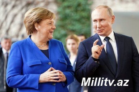 Merkel və Putin arasında telefon danışığı olub