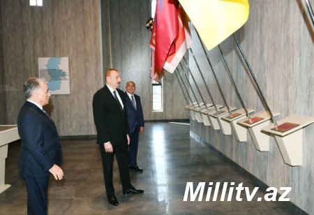 Prezident Tovuzda Dövlət Rəmzləri Muzeyinin açılışında - YENİLƏNİB+FOTO