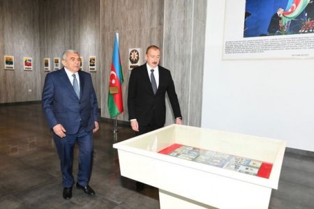 Prezident Tovuzda Dövlət Rəmzləri Muzeyinin açılışında - YENİLƏNİB+FOTO