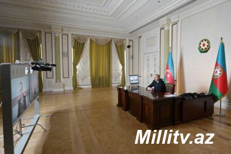 Prezident İlham Əliyev Kamran Əliyevi videoformatda qəbul edib